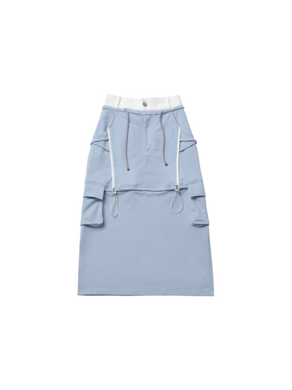 Sea Salt Soda Blue Summer Island Sport Top + Camisole + Long Skirt + Short Skirt
