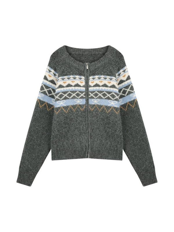 フェアアイルセータートップス＋ロングニットパンツ＋ニットスカート