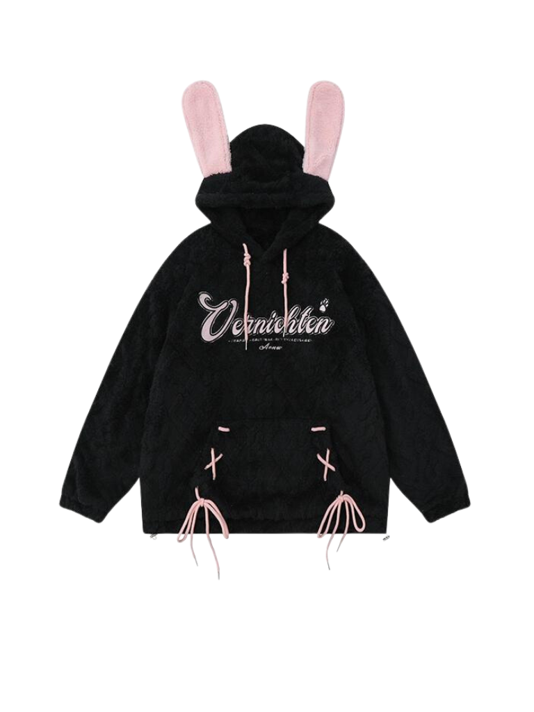 Rabbit Lace-up Boa Over Top