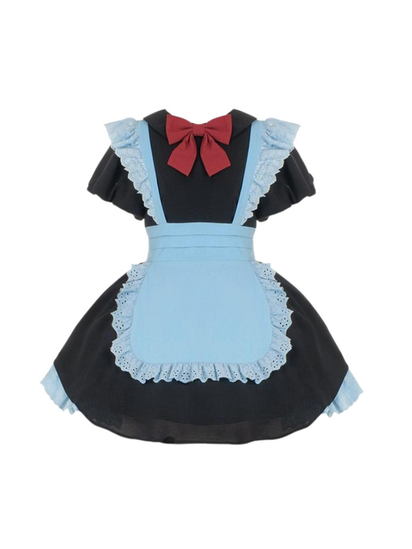 Pleated Lace Maid Dress