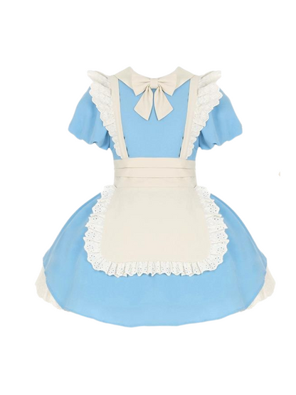 Pleated Lace Maid Dress