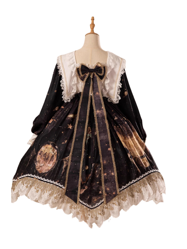 Galaxy Fantasy Thorn Rose Dairy in Lolita Dress