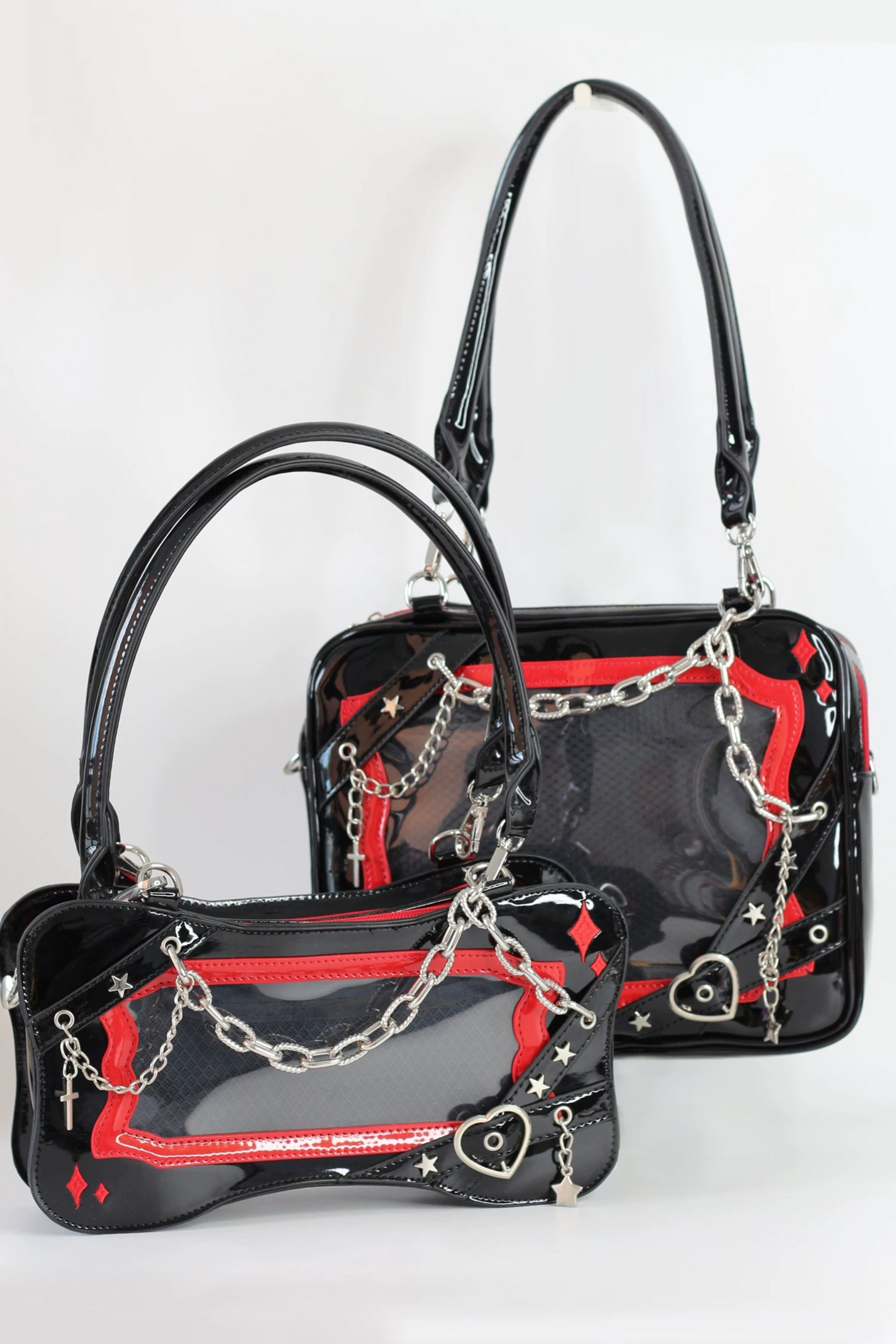 [Reservation product] Chain love game square subculture bag