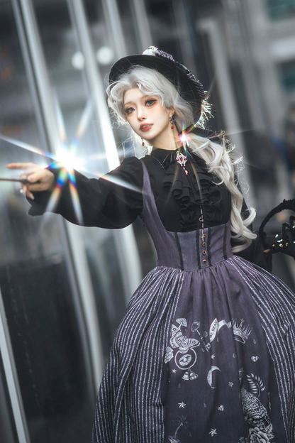 魔法学園レトロエレガントロリータジャンパースカート