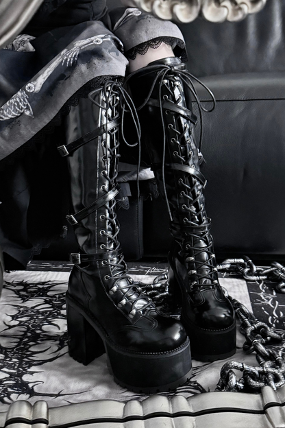 【4月4日予約締切】レースゴシックスエードレースアップブーツ