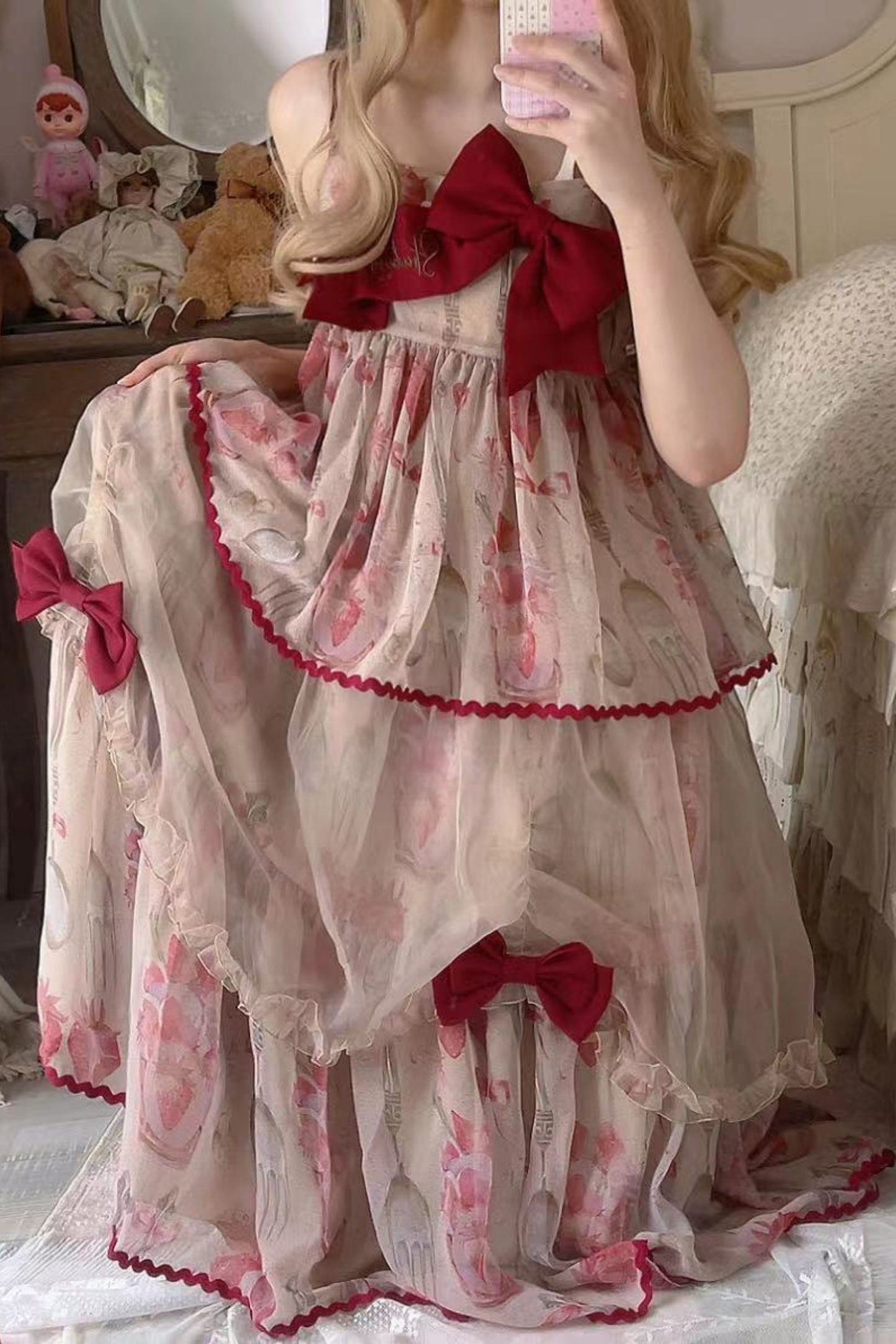 ストロベリーボックスロリータキャミソールドレス