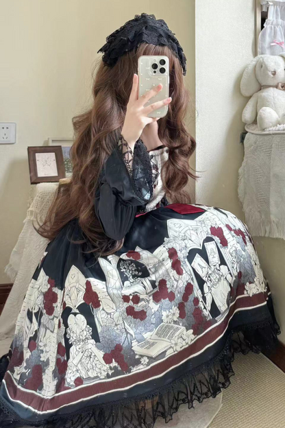 暗闇のアリスドールロリータドレス