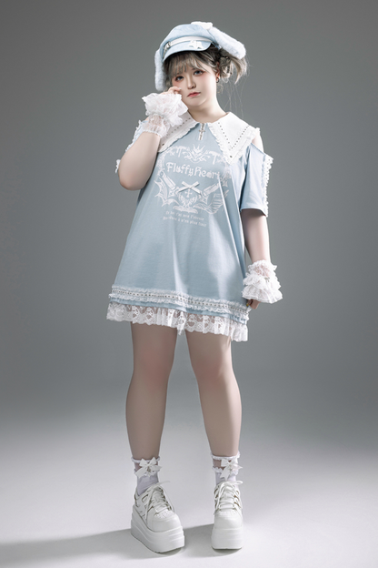 Witch Apprentice Subculture T-shirt Dress + Suspender Apron