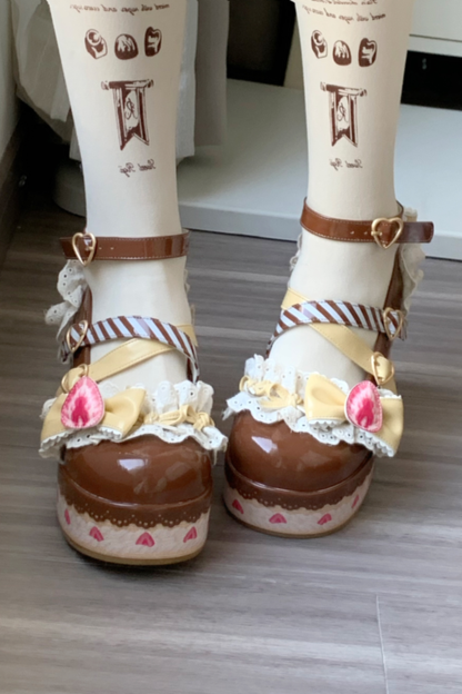 ストロベリーリミテッドロリータシューズ