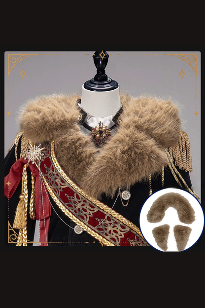 【12月7日予約締切】５ Colors Royal Prince-Style Military Lolita Series Accessories (Sash, Detachable Fur Collar)