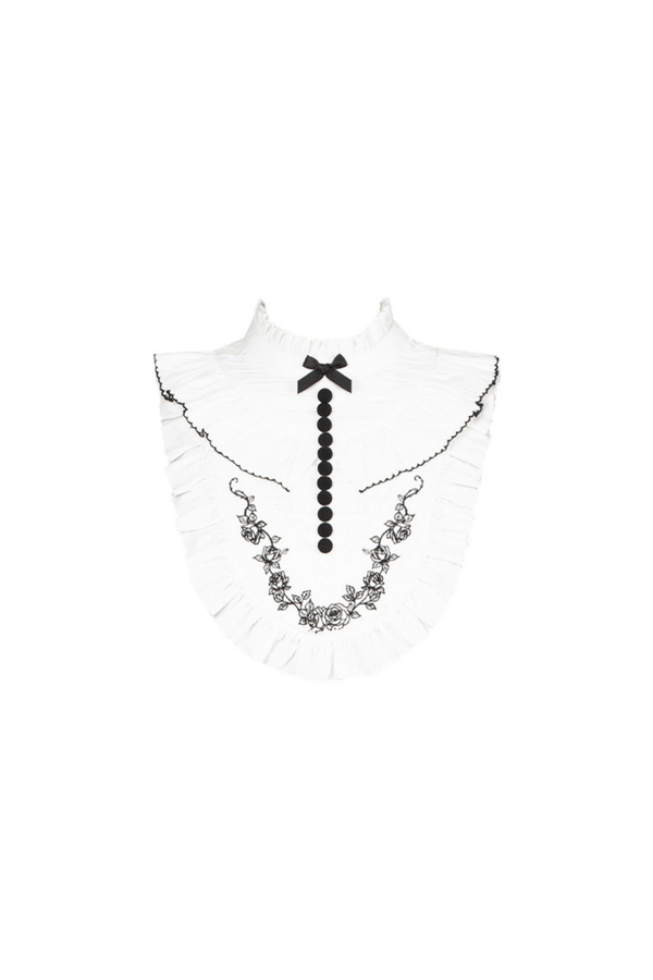 Gothic Elegant Dress + Fake Collar + Hat