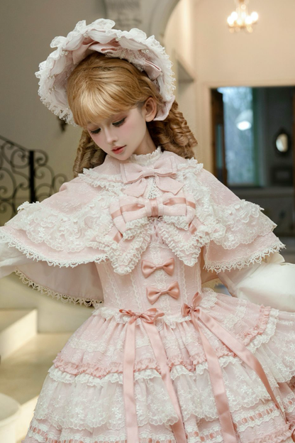 Nice Heartbeat Lolita Dress + Cape + Hat