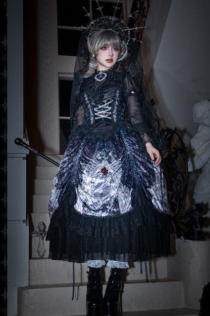 [Reservation Product] Gothic Girl Design Maria Sword Lolita Dress Set