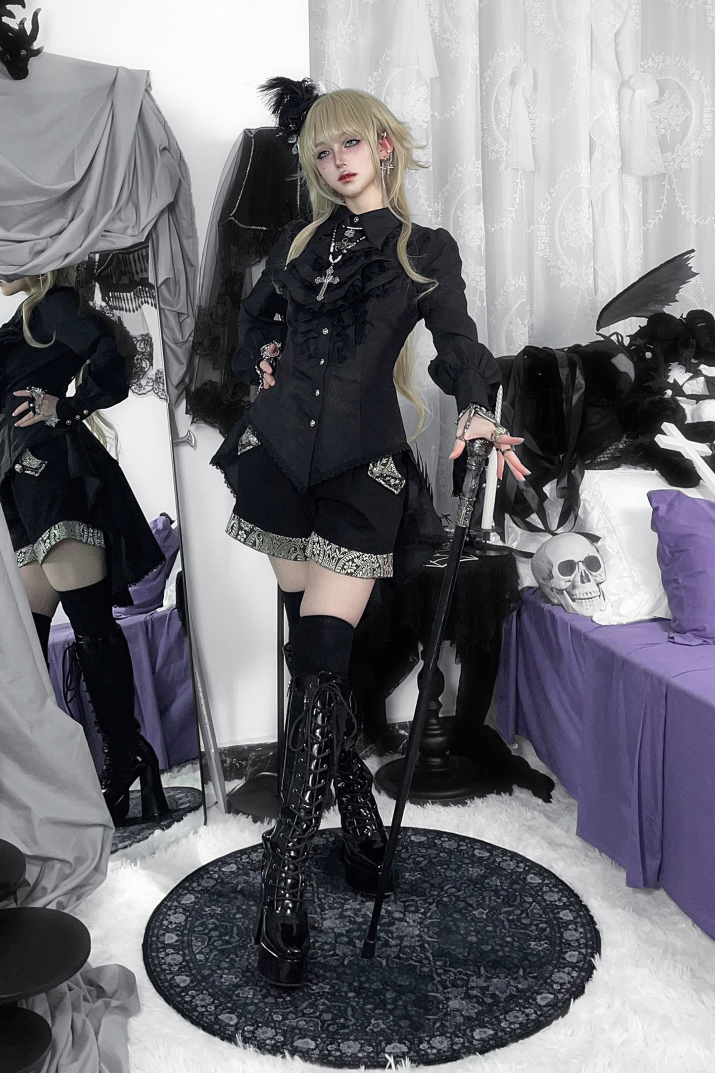Dark Prince Lolita Jacket + Shirt + Pants + Vest