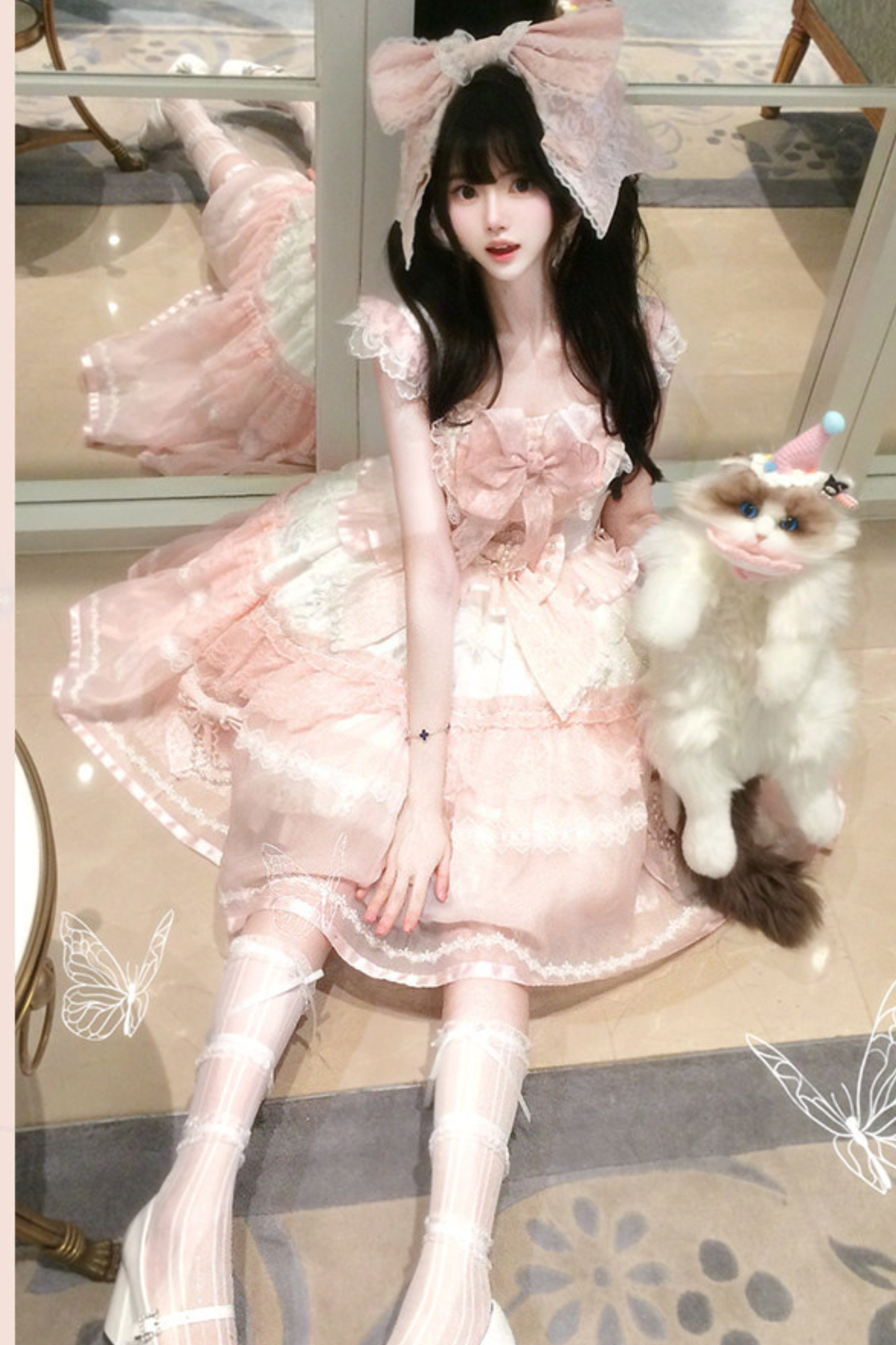 Sweet Princess Lolita Dress + Big Headband