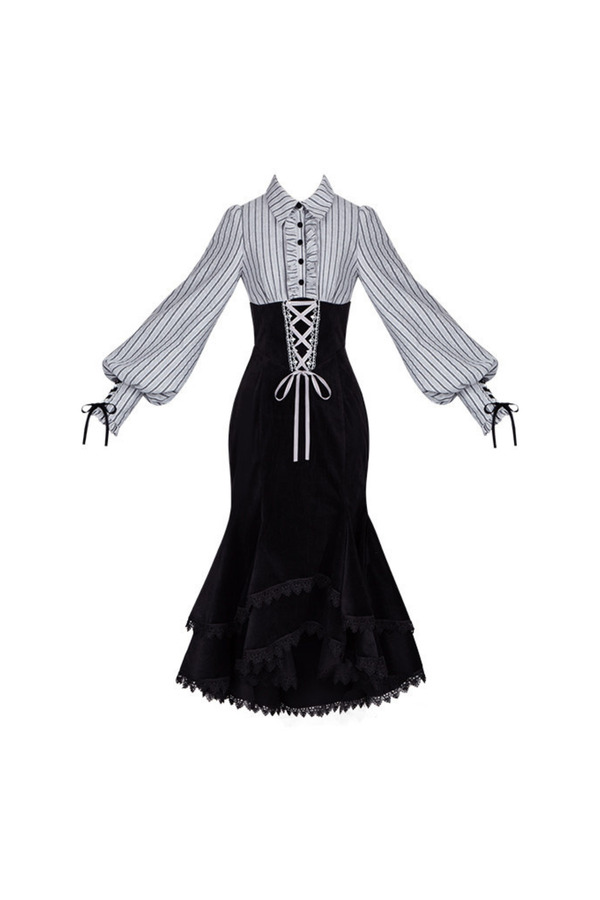 Fishtail Dress + Flare Dress + Hat + Hairband