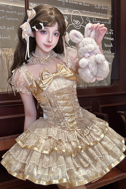 [Pre-order Deadline: April 3] Dream Lolita Hairband + Clip + Necklace + Choker + Sleeves + Corsage