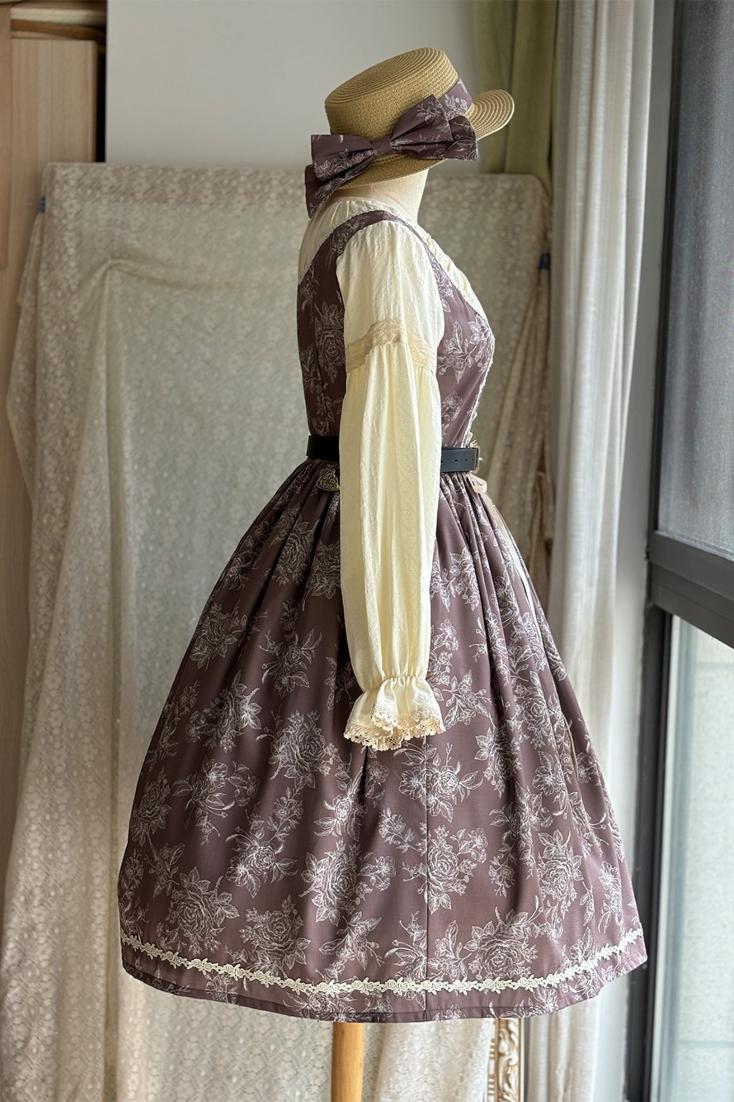 スケッチワイルドローズエレガントロリータドレス