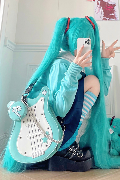 Dark Pop Color Blocking Crossbody Bag