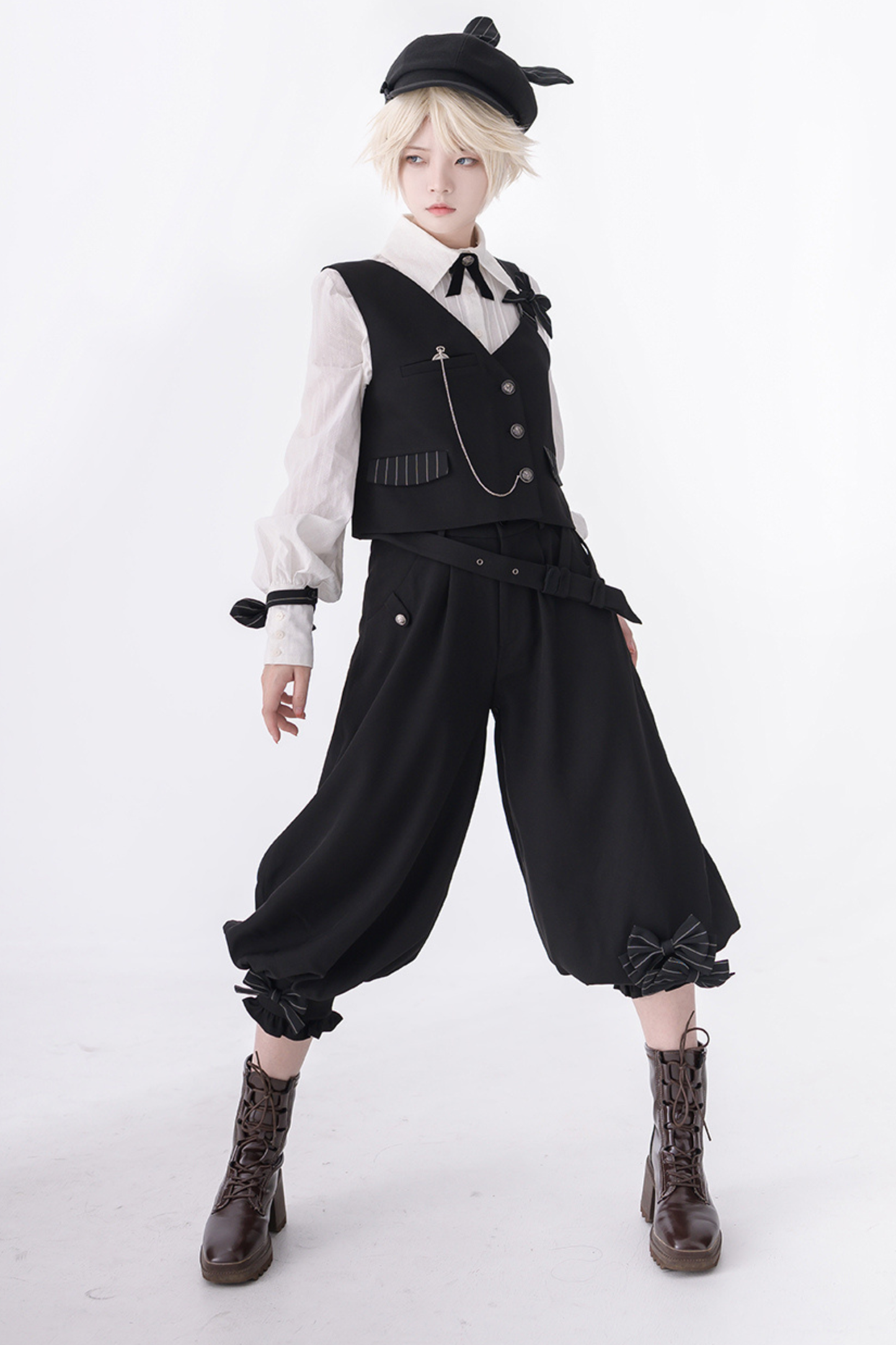 クールシックベスト+シャツ+バルーンパンツ