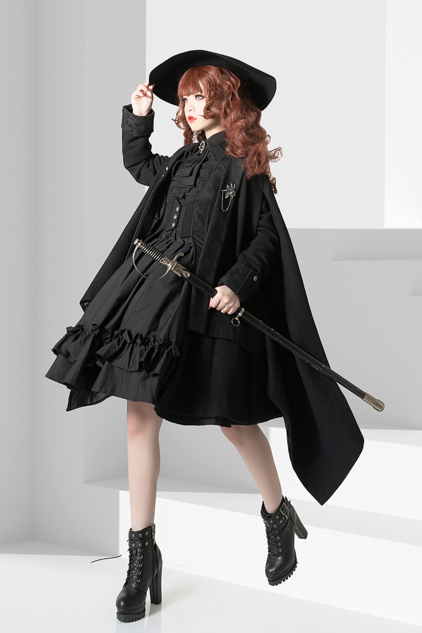 レトロロリータラムスリーブシャツ