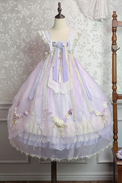 Fairy Floral China Tulle Ribbon Dress