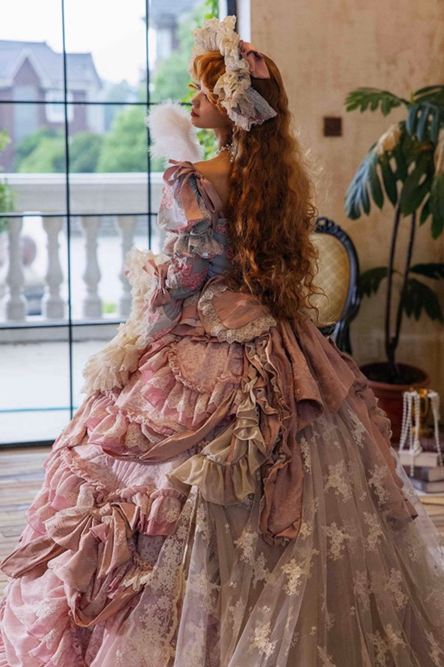 ジュエルローズフラワーマリッジロリータセットアップ