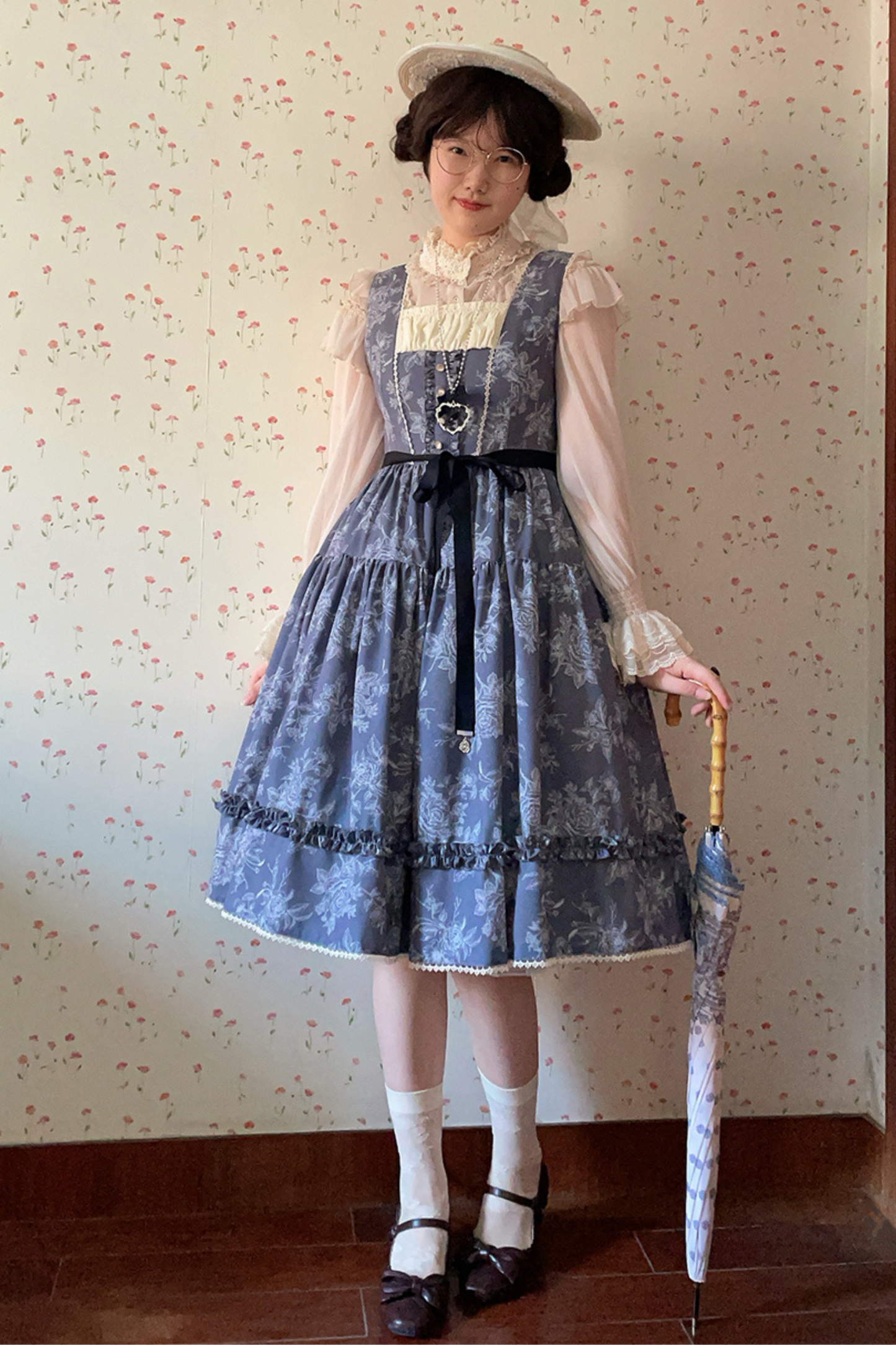 Sketch Wild Rose Elegant Lolita Jumperskirt