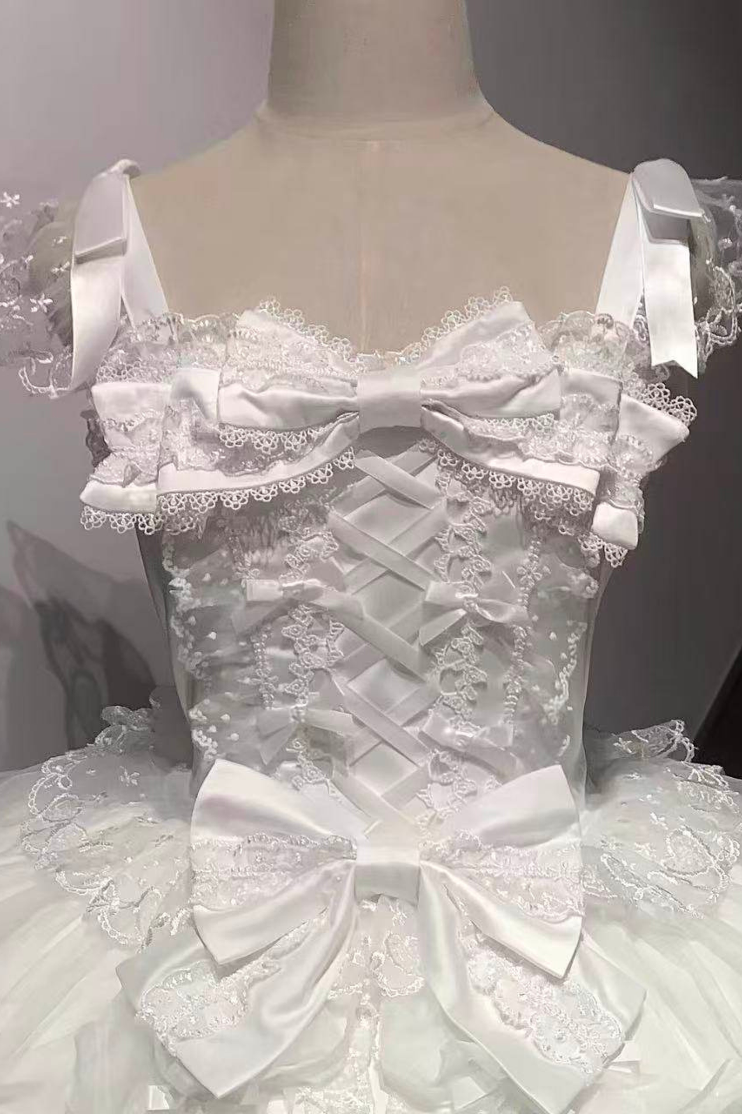 Sweetheart Lolita Dress + Ribbon + Veil