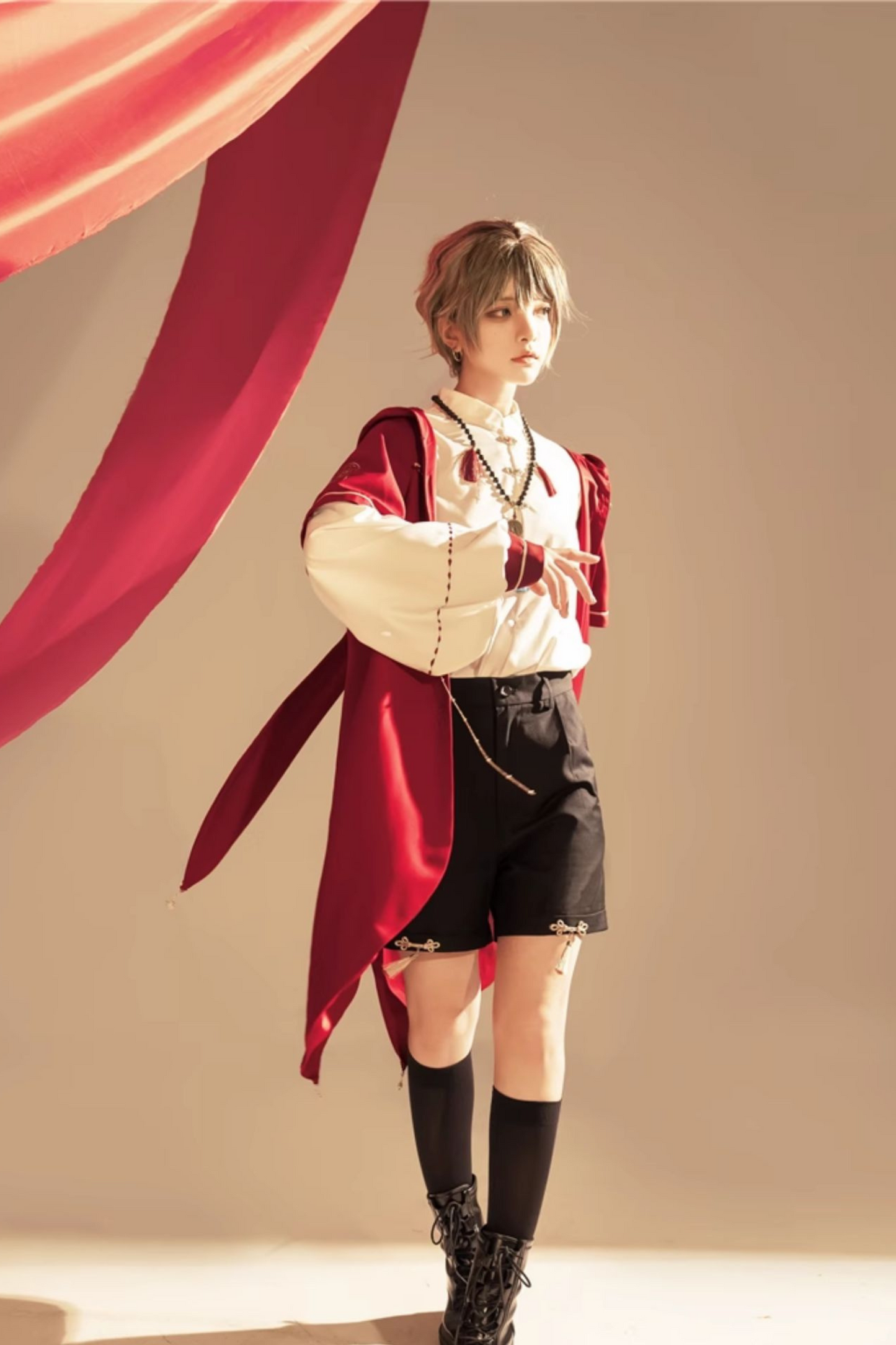 バニーフードプリンスアウター+シャツ+ショートパンツ