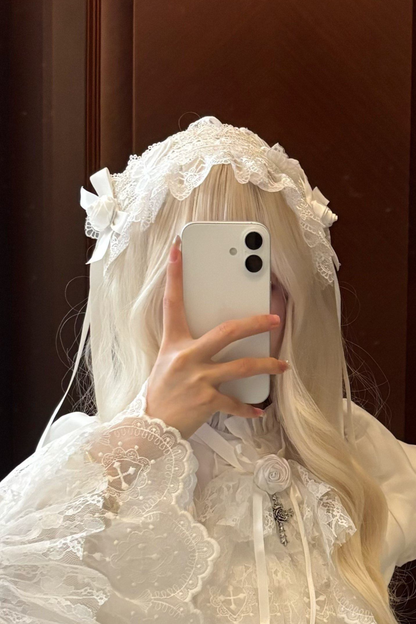 【Vorbestellung bis 18. März】 Dark Kawaii Gothic Lolita Rock + Shirt + Haarband + Hut + Ärmel