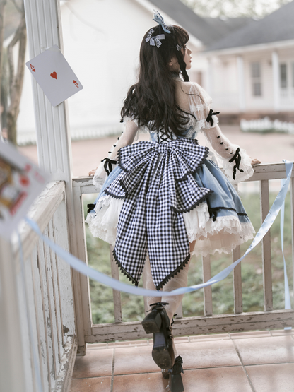 [May 14, 2012 Deadline for reservation] Lace-up Ribbon Alice Denim Lolita
