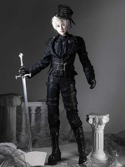 【6月8日预售截止】幻夜暗黑哥特王子西装全套（带披风外套+上衣+裤子）