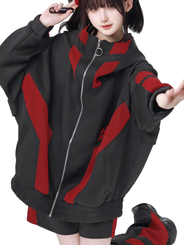 Subculture jersey jacket + shorts + headband + leg warmers