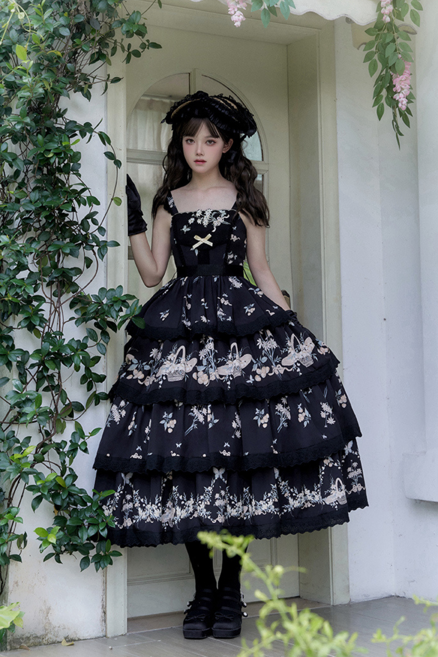 Pastoral Print Flower Lolita Set