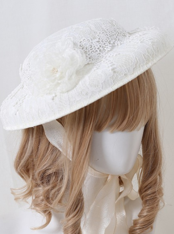 Vintage Retro Linen Flat Hat