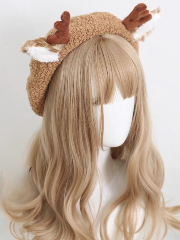 Christmas Reindeer Beret