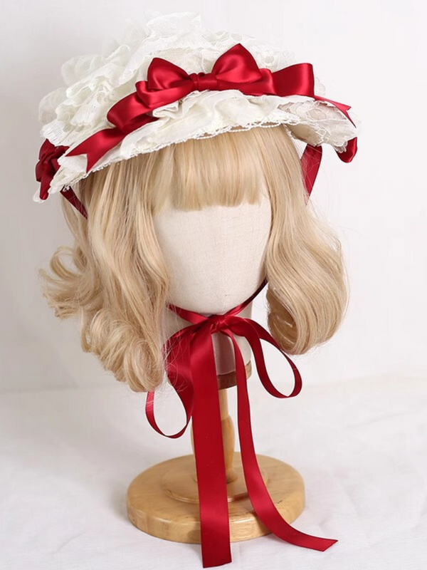 Elegant Doll Girl Flat Hat