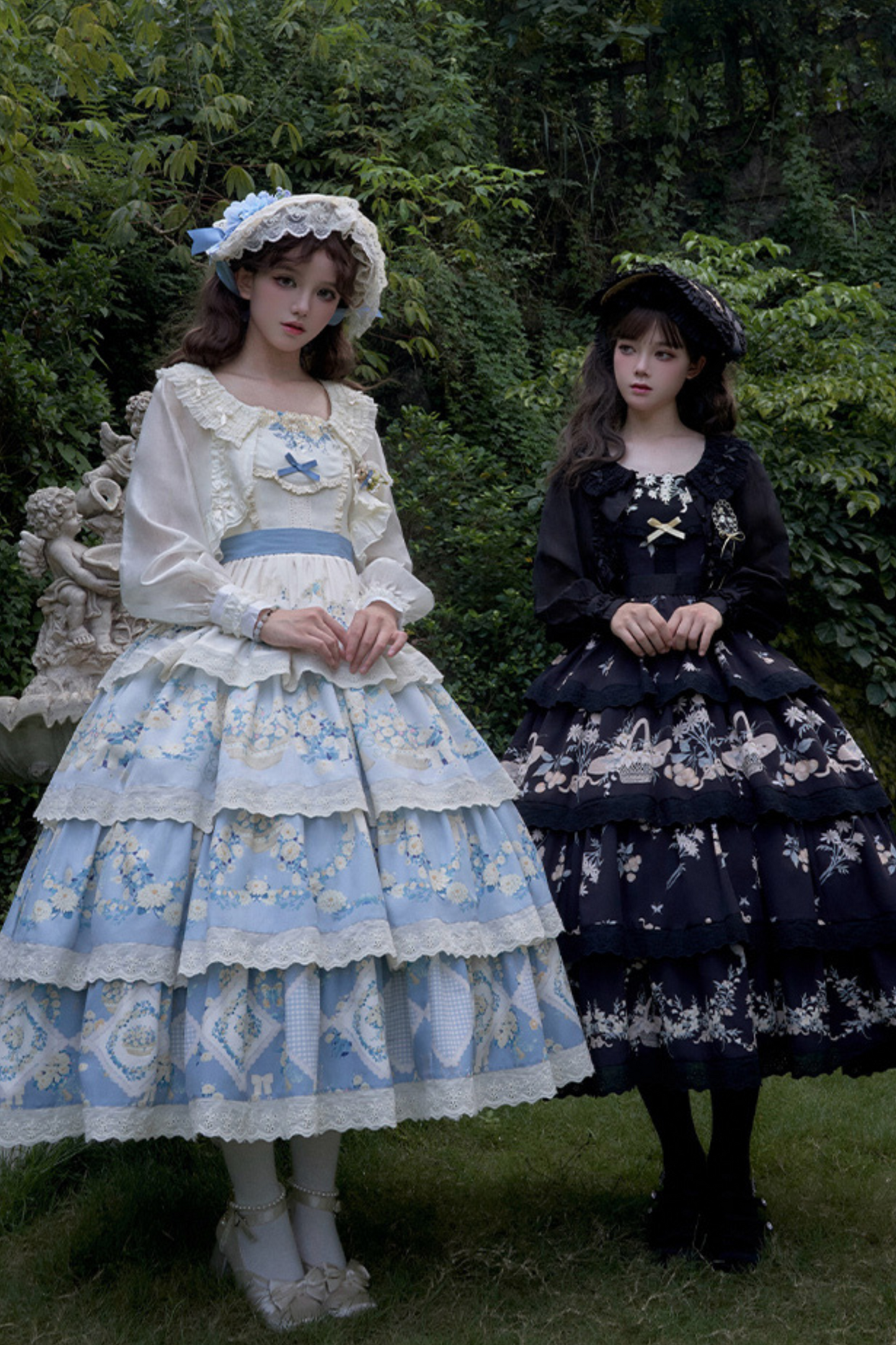 Pastoral Print Flower Lolita Set