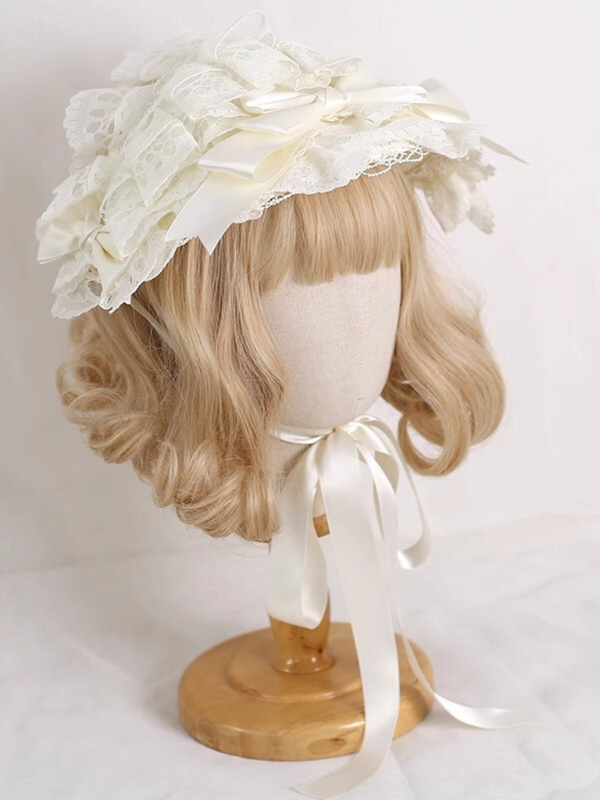 Elegant Doll Girl Flat Hat