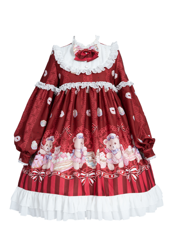 ナースベアジェミニロングロリータドレス