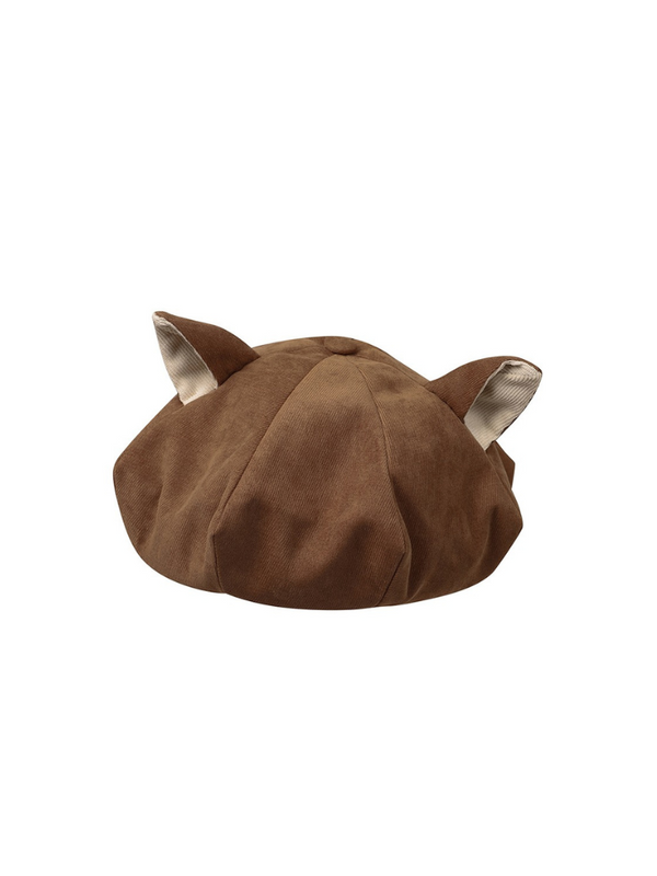 Cat detective skirt + ruffle blouse + belt + ear hat + shawl