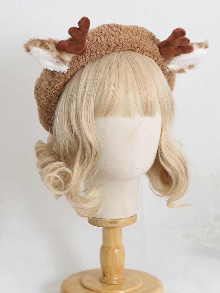 Christmas Reindeer Beret