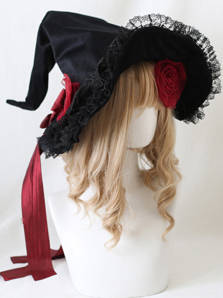 Flower Witch Hat Devil Hat