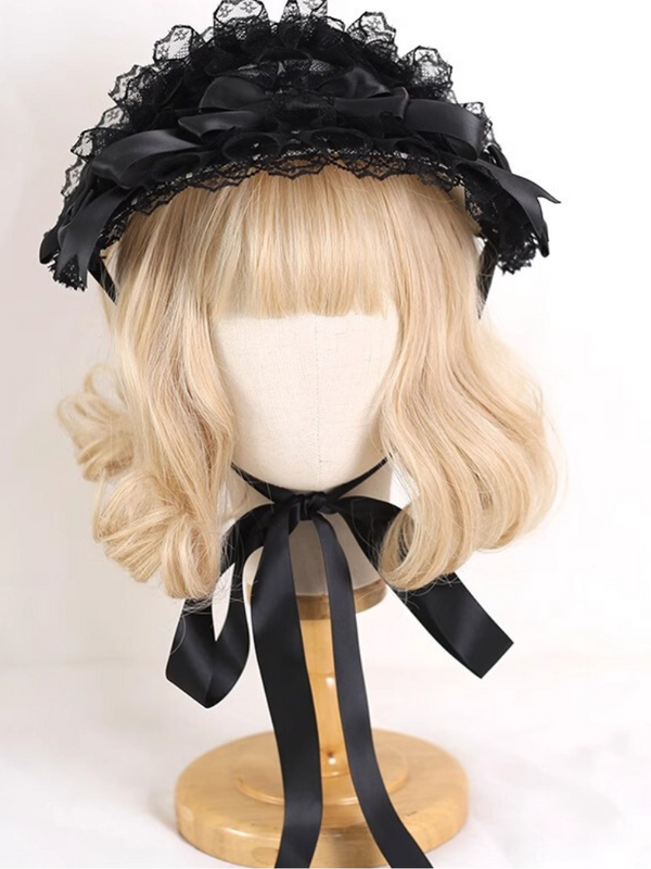 Elegant Doll Girl Flat Hat