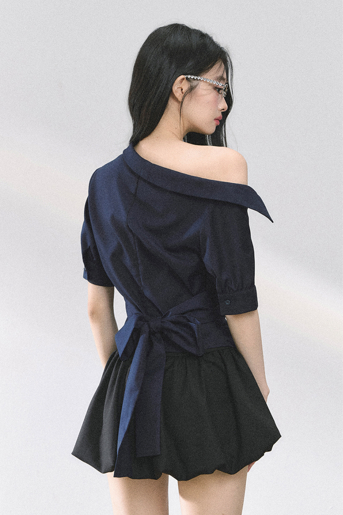 バッグリボンワンショルダートップス