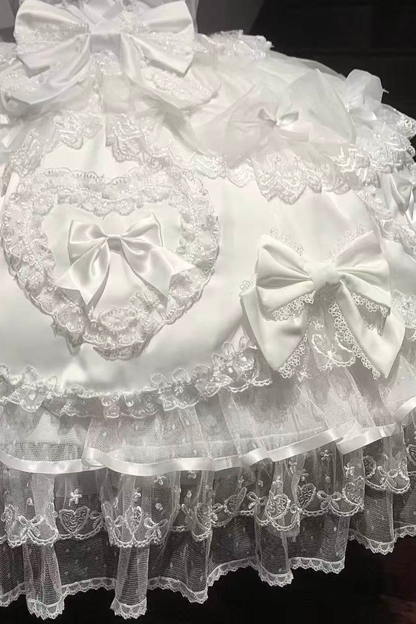 Sweetheart Lolita Dress + Ribbon + Veil