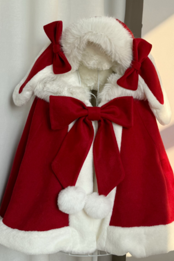 ファーバニーフードマント