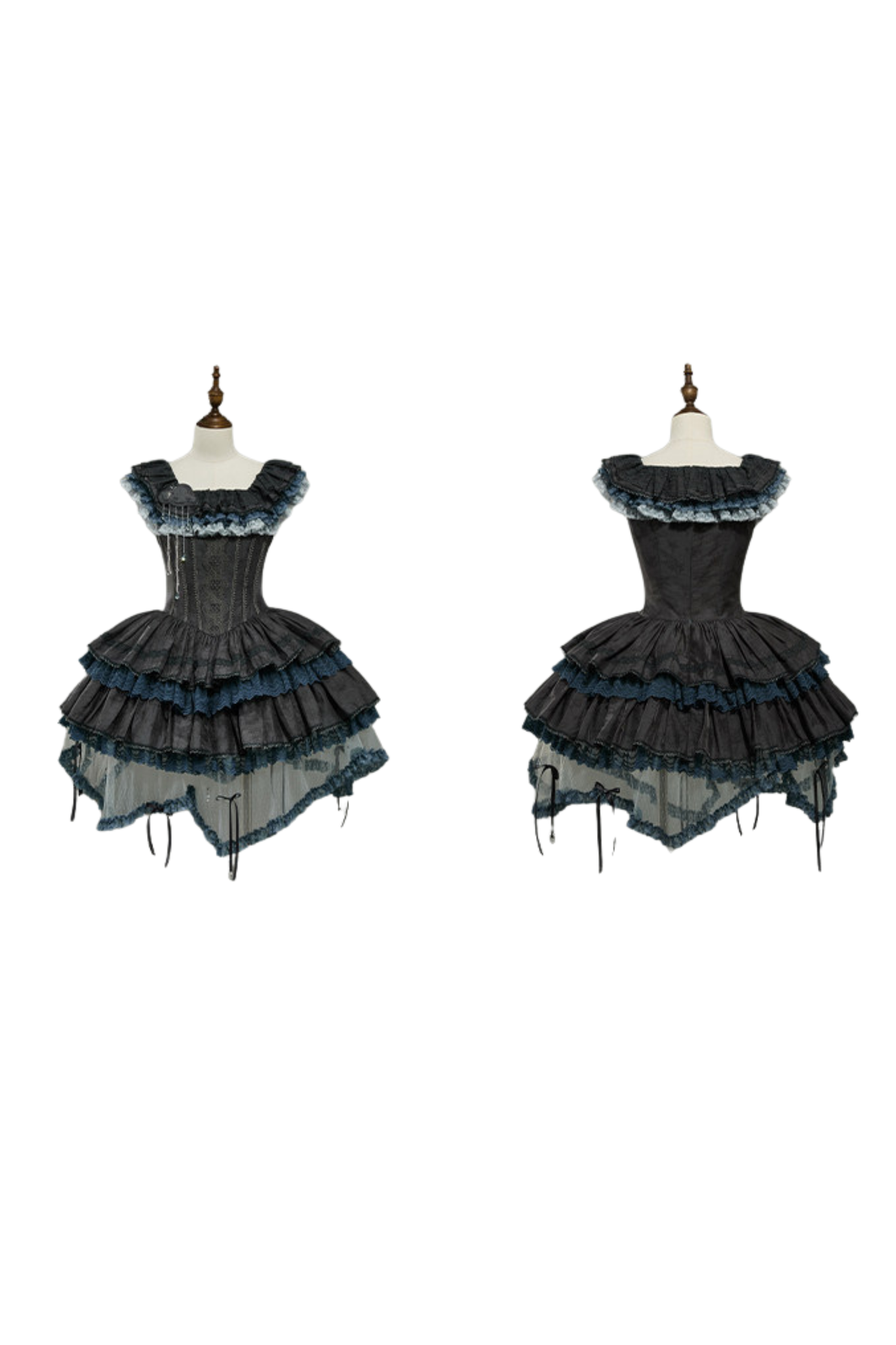 Rainbow Angel Lolita Jumper Skirt + Rainbow Dress + Monochrome Long Dress + Monochrome Jumper Skirt