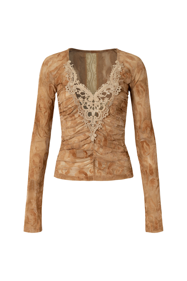 ヴィンテージクロシェレーストップス